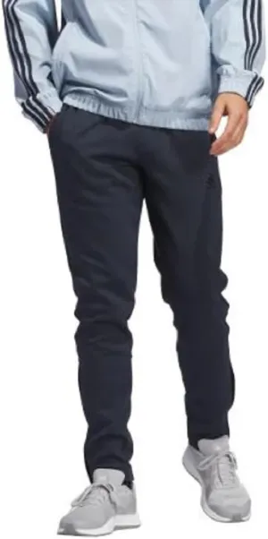 adidas Men’s Regular Fit Zippered Ankle Openings Jogger - Blue (Aurink), Large