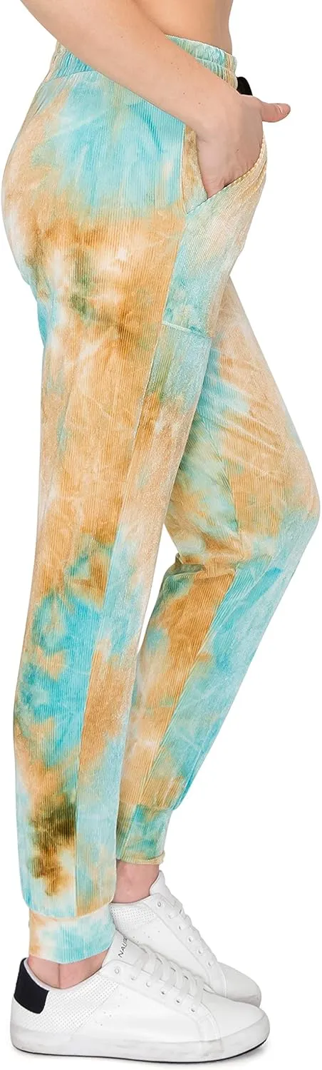 ALWAYS Women's Ribbed Jogger Pants - Rib Knit Active Lounge Sweatpants