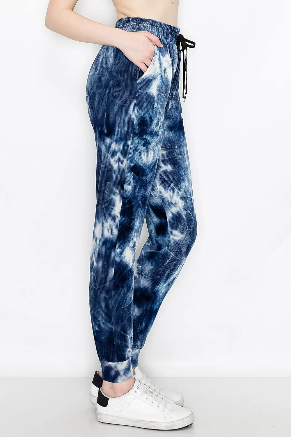 ALWAYS Women's Ribbed Jogger Pants - Rib Knit Active Lounge Sweatpants