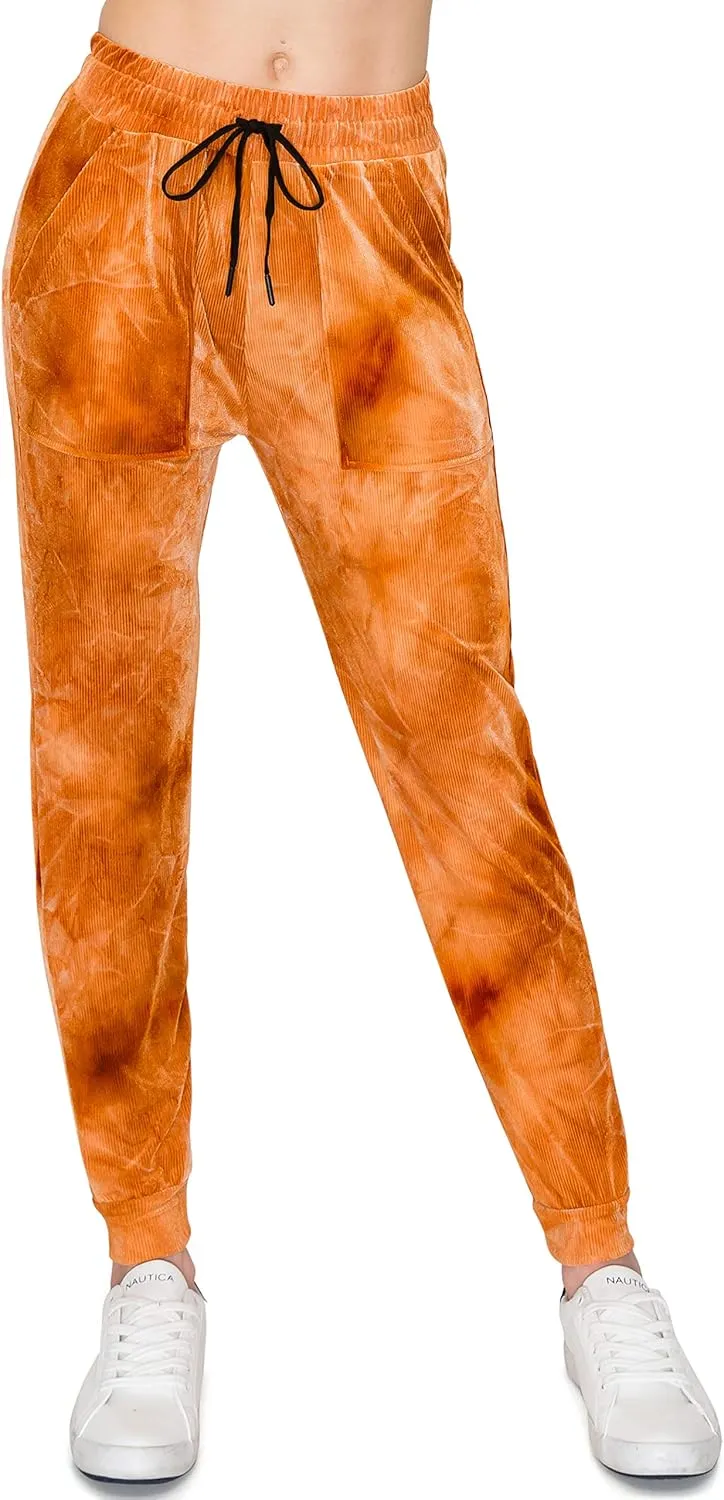 ALWAYS Women's Ribbed Jogger Pants - Rib Knit Active Lounge Sweatpants