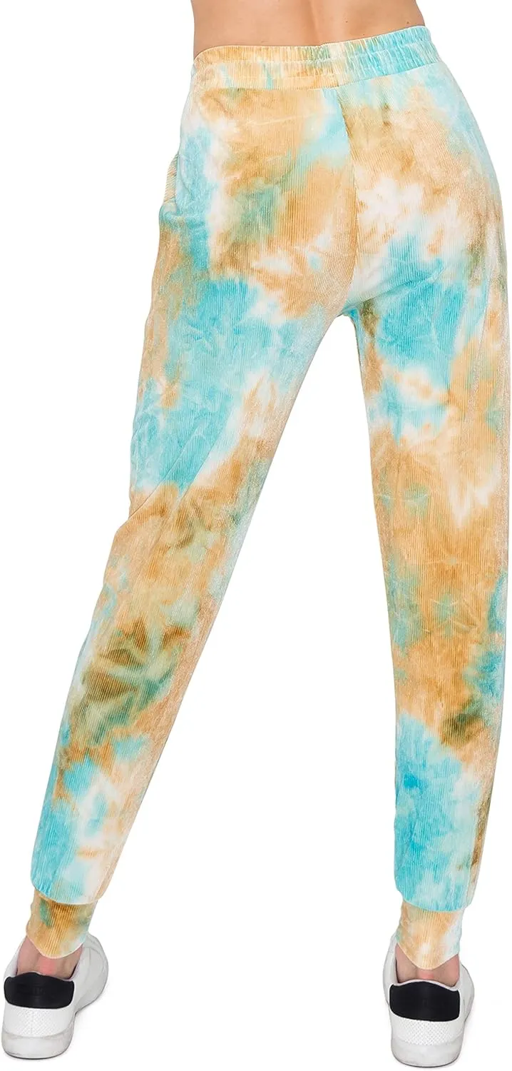 ALWAYS Women's Ribbed Jogger Pants - Rib Knit Active Lounge Sweatpants