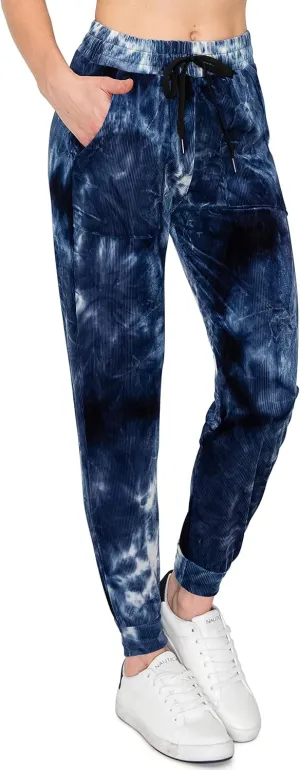 ALWAYS Women's Ribbed Jogger Pants - Rib Knit Active Lounge Sweatpants