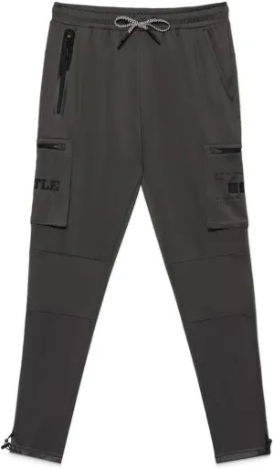 Battle Sports Mens Cargo Pants Casual Joggers Drawstring Sweatpants with 4 Pockets Workout Athletic Track Pants