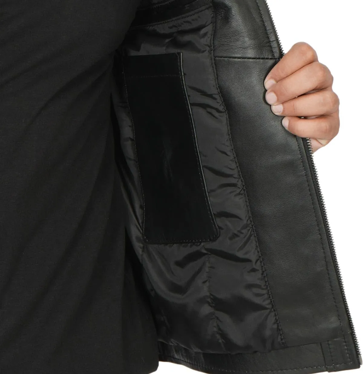 Blingsoul Leather Jacket Men - Quilted Cafe Racer Leather Jackets For Men