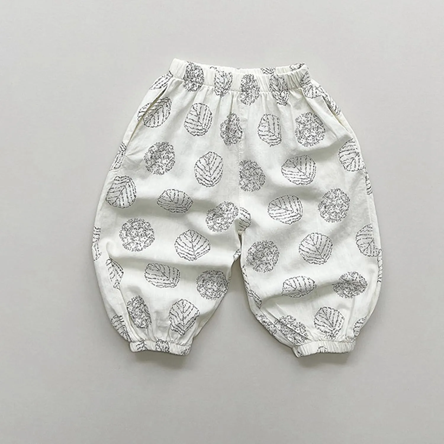 Boys' Cotton Linen Harem Bloomers Pants for Baby Toddler Striped Bloomer Elastic Basic Harem Pants Joggers 0 Months 24 Months