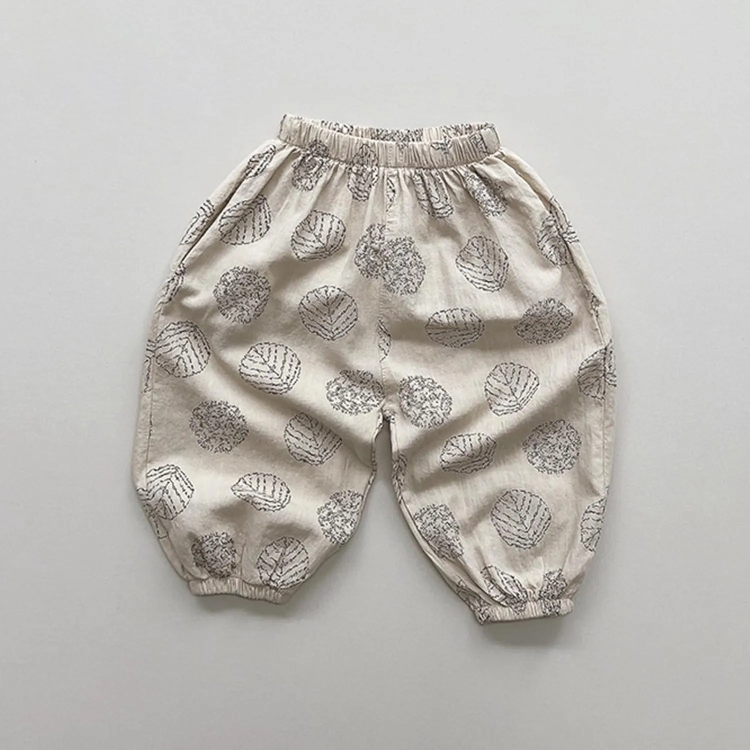 Boys' Cotton Linen Harem Bloomers Pants for Baby Toddler Striped Bloomer Elastic Basic Harem Pants Joggers 0 Months 24 Months