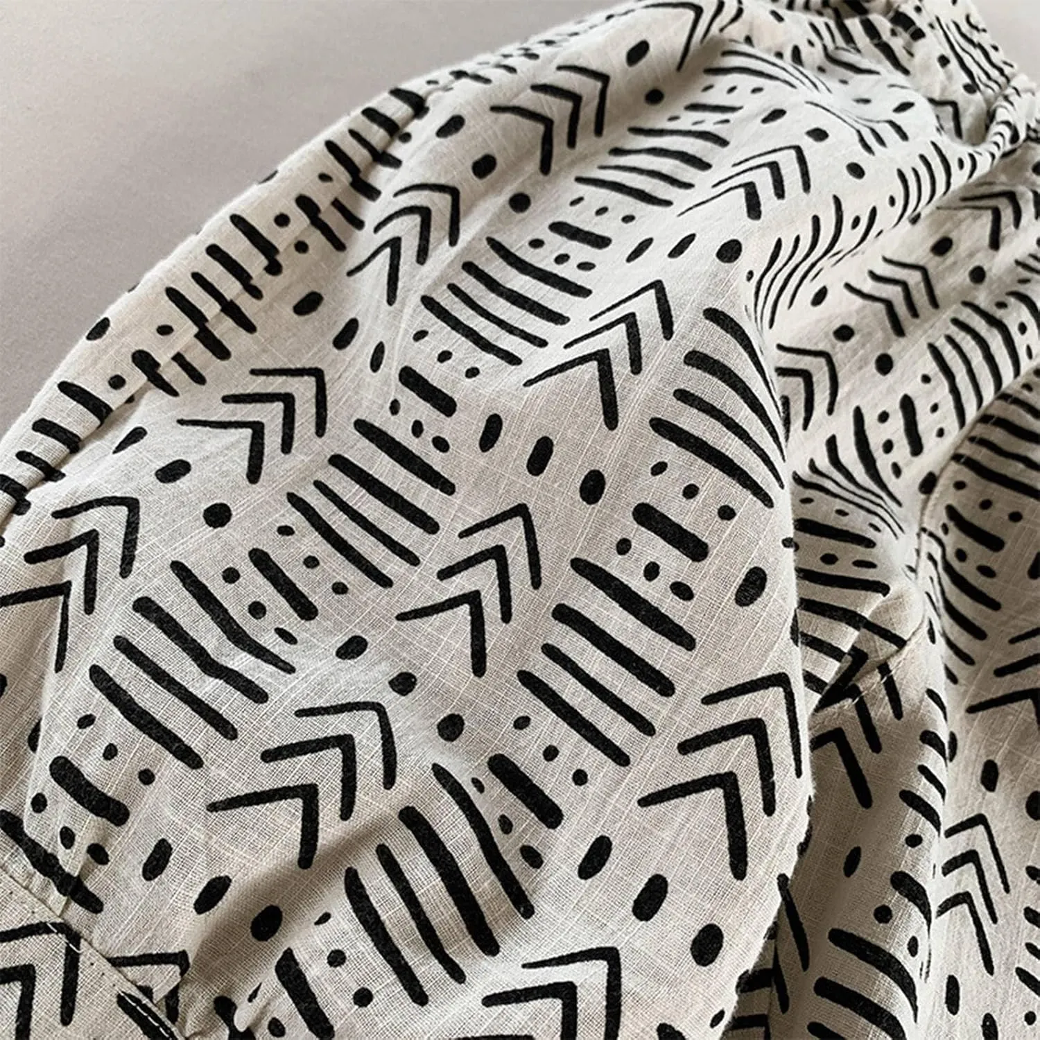 Boys' Cotton Linen Harem Bloomers Pants for Baby Toddler Striped Bloomer Elastic Basic Harem Pants Joggers 0 Months 24 Months