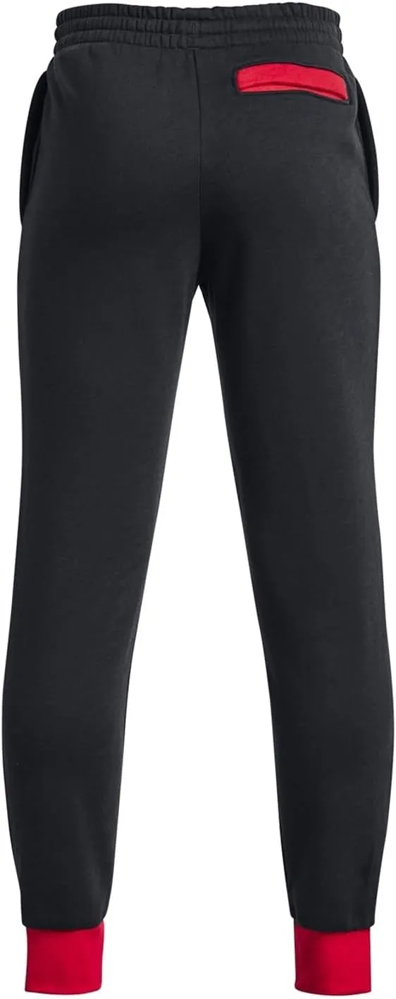 Boys' UA Rival Fleece Script Joggers