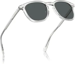 CARFIA Retro Polarized Sunglasses for Women Small and Medium Face UV Protection, Handcrafted Acetate Frame Sunnies CA5285