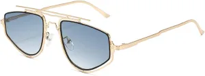 Cat Eye Sunglasses Women 2024 Luxury Metal Frame Eyewear For Ladies Y2K Vintage Sun Glass With UV400 3739