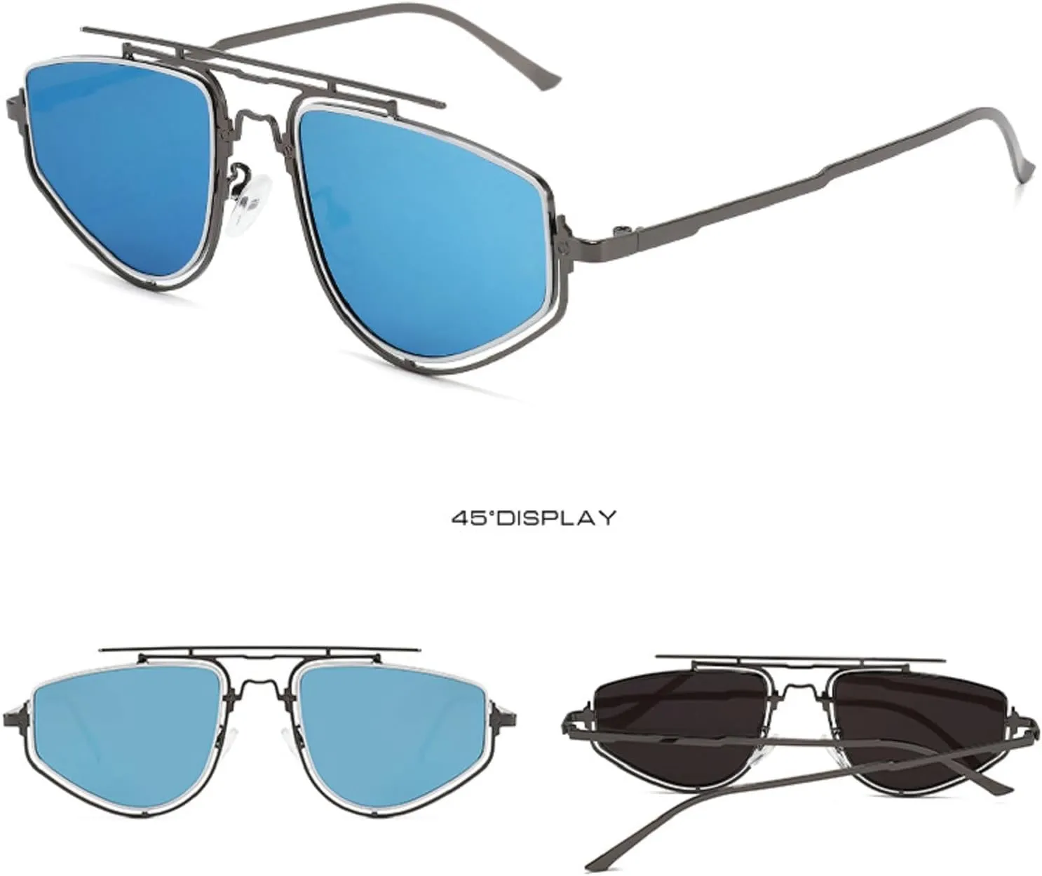 Cat Eye Sunglasses Women 2024 Luxury Metal Frame Eyewear For Ladies Y2K Vintage Sun Glass With UV400 3739