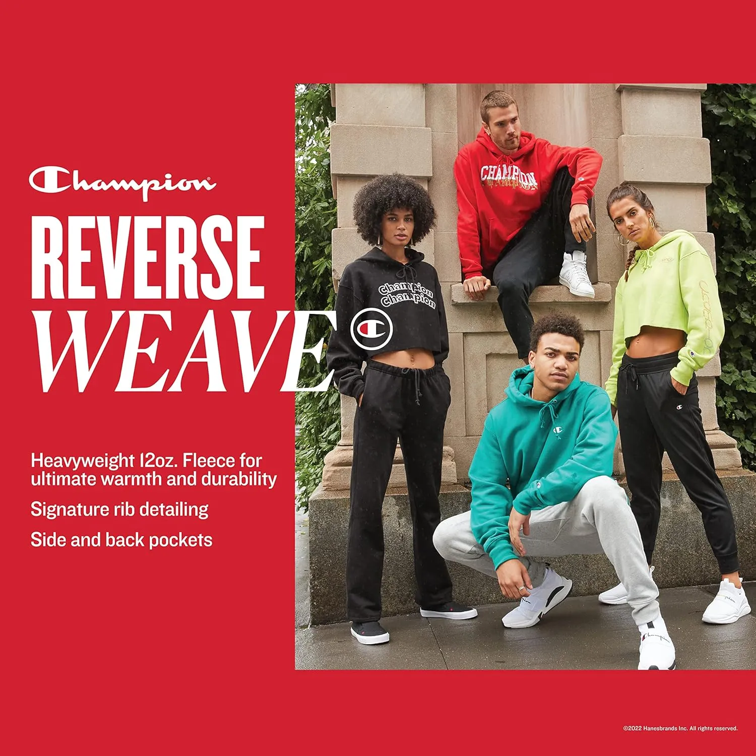 Champion Men's Reverse Weave Joggers, C Logo