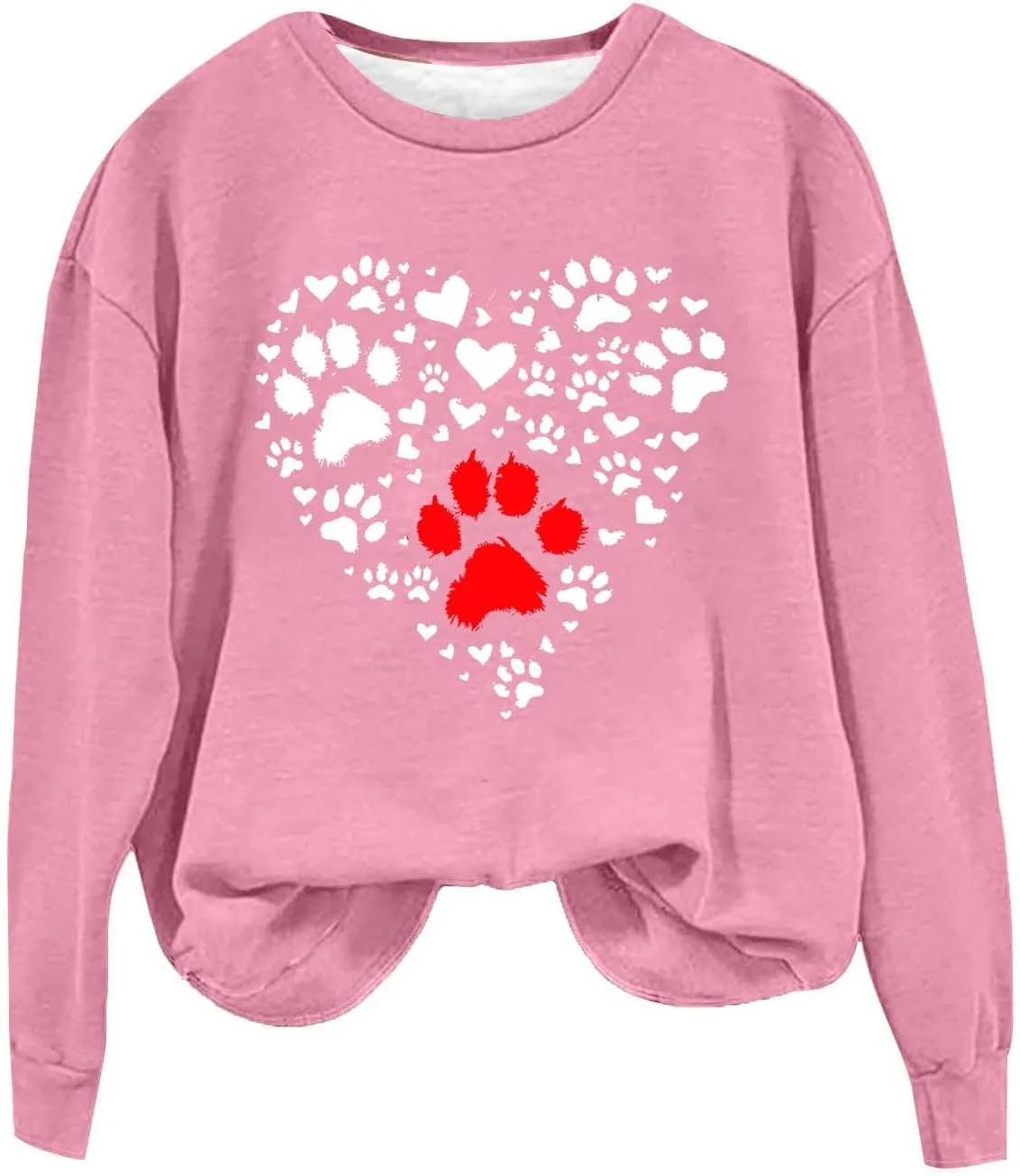 Crewneck Sweatshirts Women Casual Loose Fit Long Sleeve Love Printed Pullover Tops 2024 Fashion Graphic Fleece Clothes