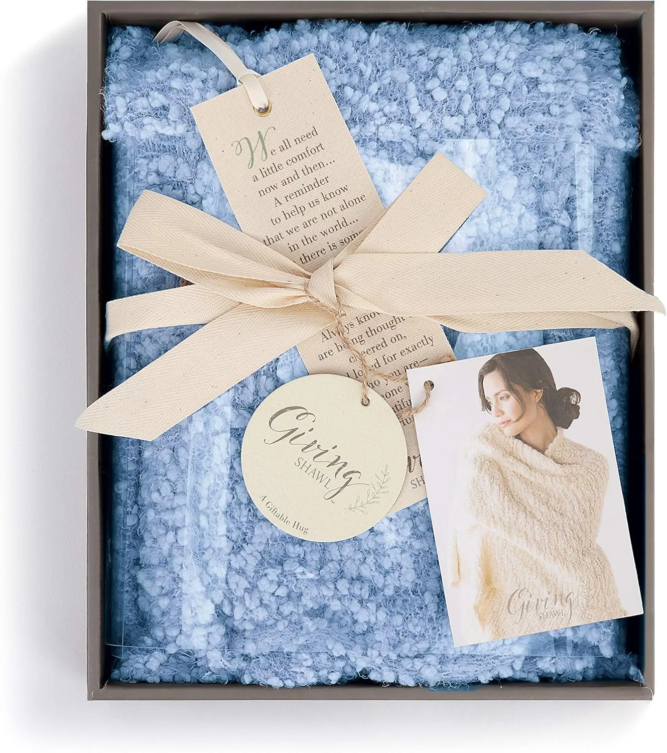 DEMDACO One Size Soft Knit Giving Shawl Wrap