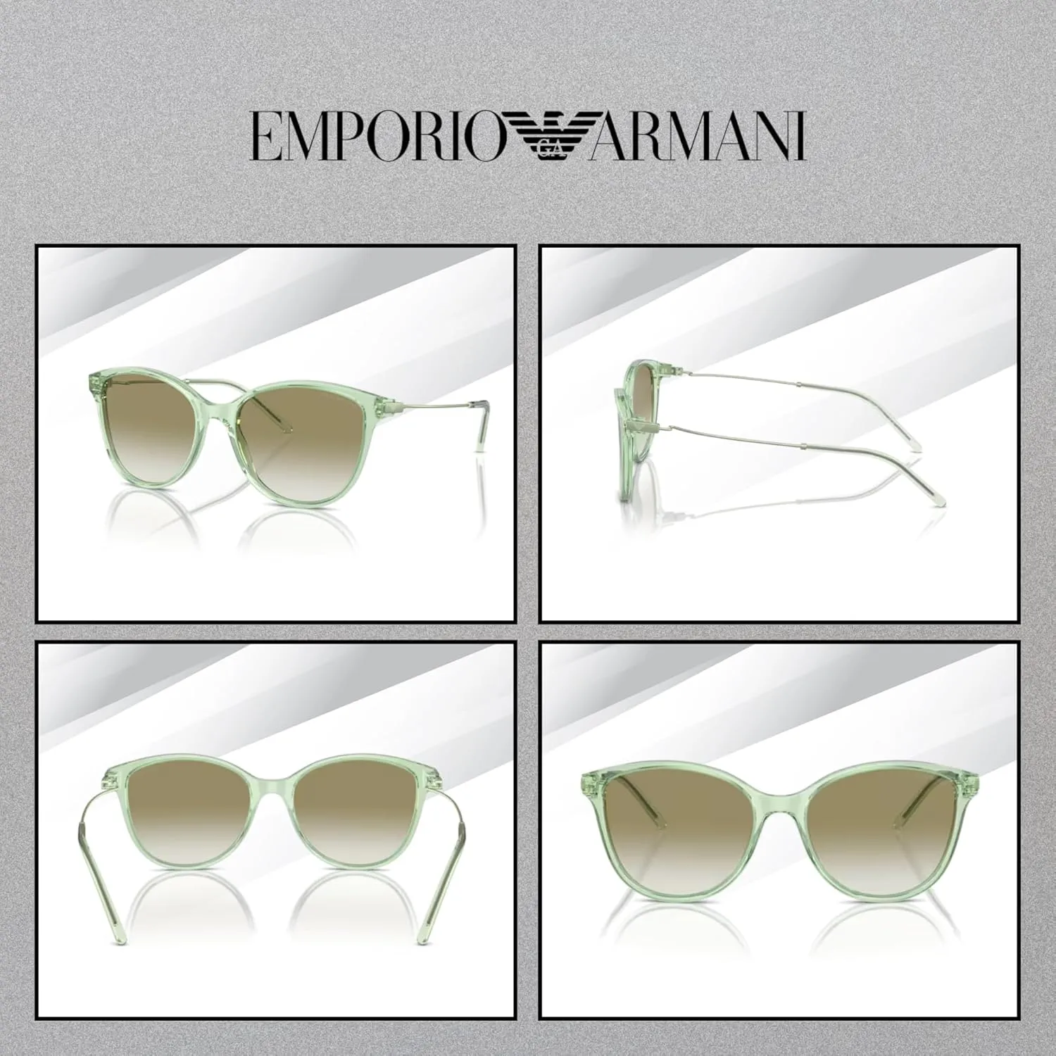 Emporio Armani EA4220 54MM Cat Eye Sunglasses For Women   BUNDLE WIth Designer iWear Complimentary Eyewear Kit