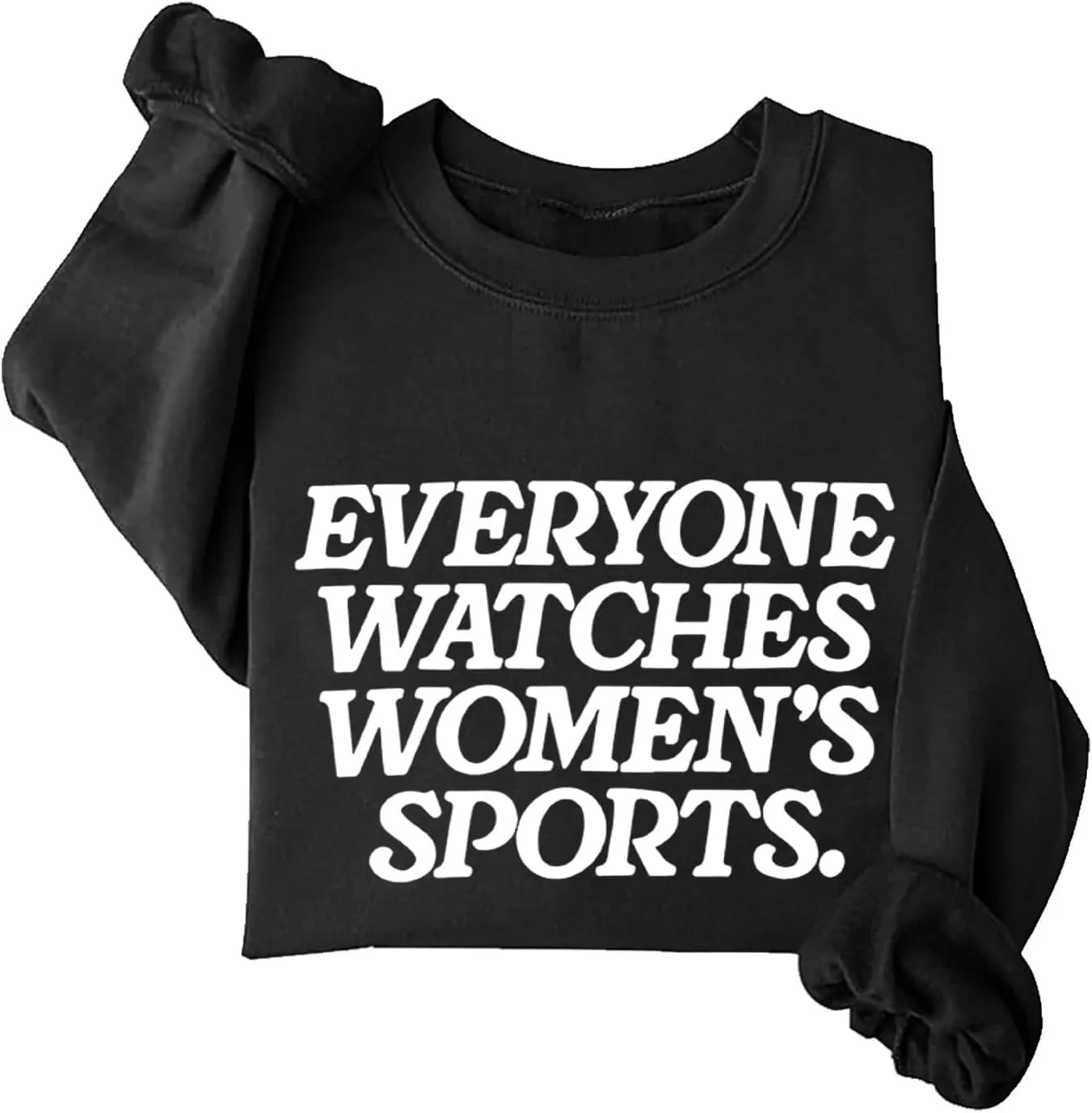 Everyone Watches Womens Sports Crewneck Sweatshirts for Women Casual Workou Graphic Outfits Athletic Loose Fit Tops