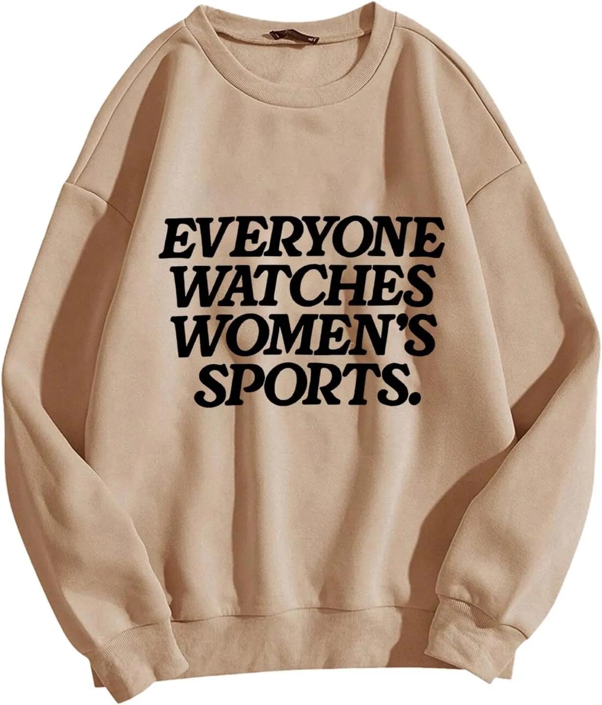 Everyone Watches Womens Sports Crewneck Sweatshirts for Women Casual Workou Graphic Outfits Athletic Loose Fit Tops