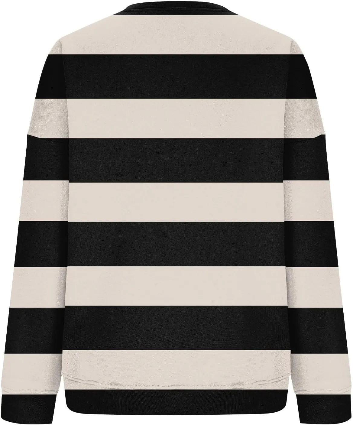 Fall Sweatshirts For Women Crew Neck Striped Pullover Trendy Crop Sweatshirts Winter Long Sleeve Sweaters Plus Size
