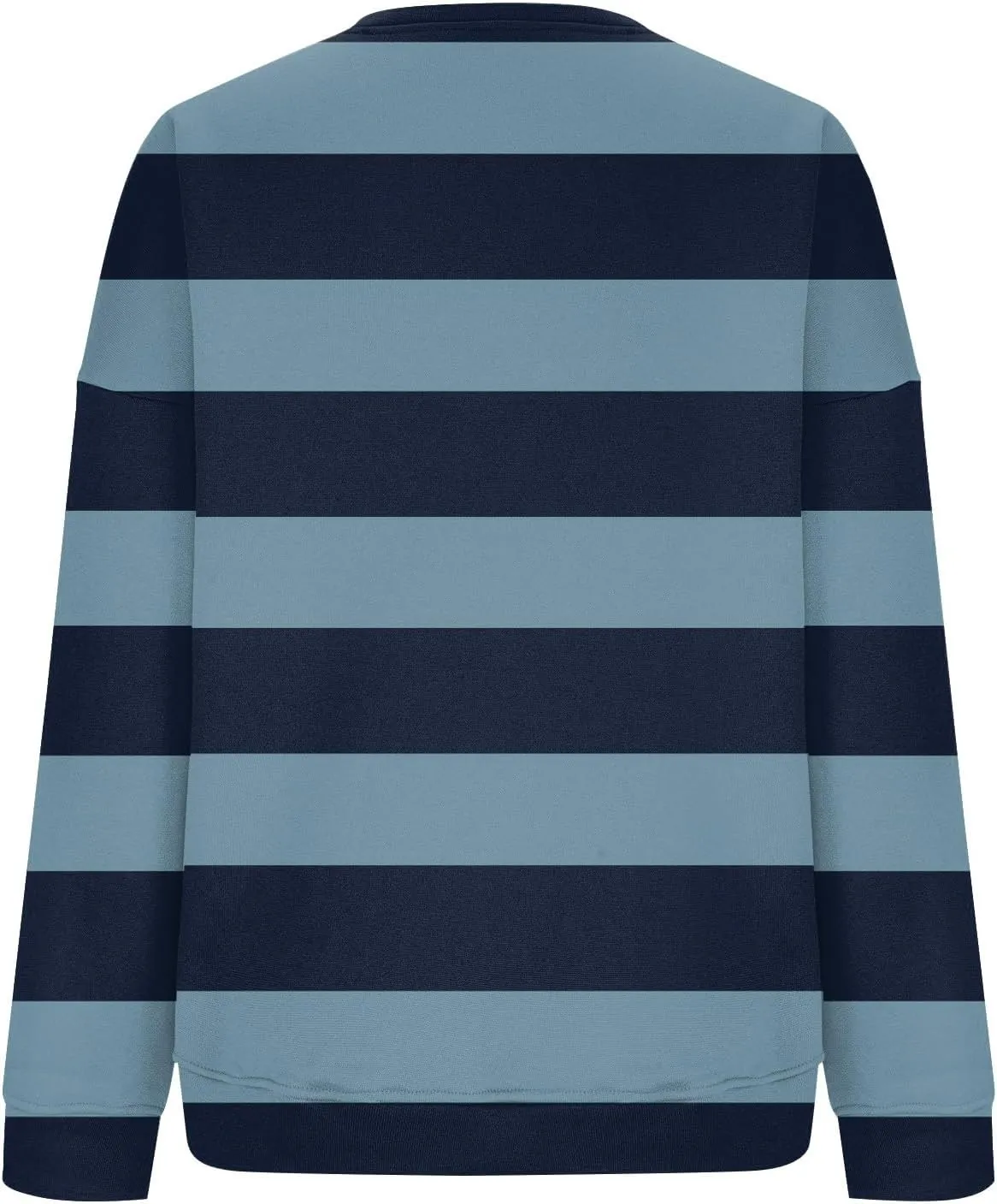 Fall Sweatshirts For Women Crew Neck Striped Pullover Trendy Crop Sweatshirts Winter Long Sleeve Sweaters Plus Size