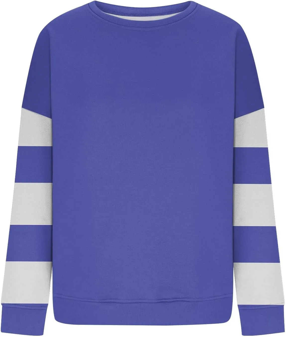 Fall Sweatshirts For Women Fashion 2024 Crewneck Striped Pullover Sweatshirts Trendy Crop Winter Long Sleeve Shirts
