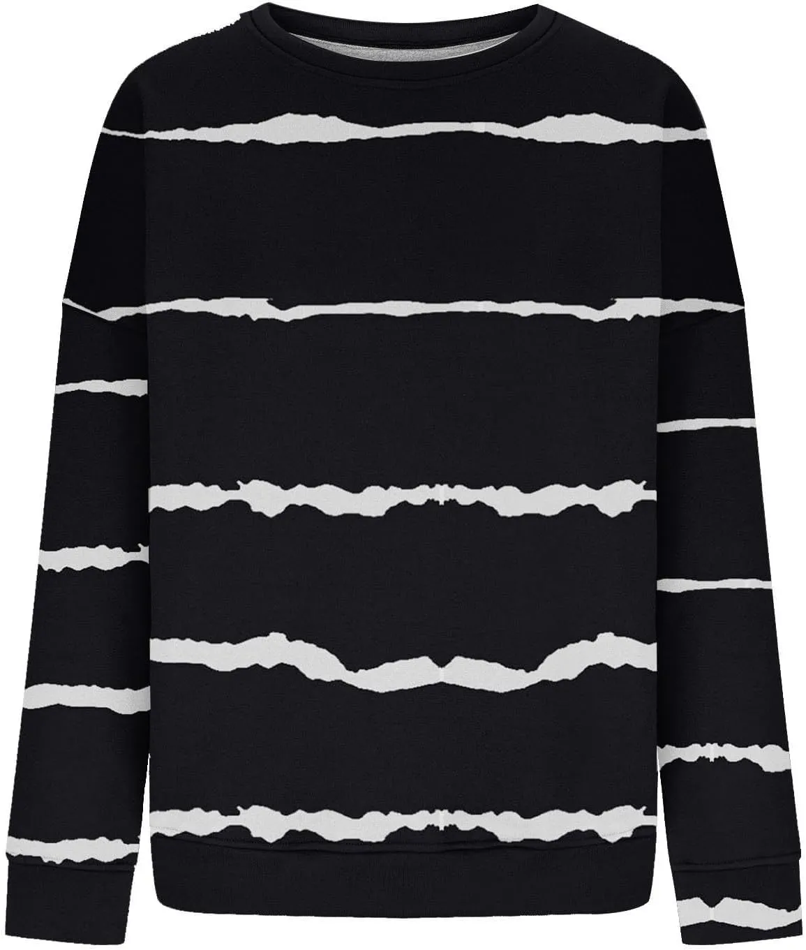 Fall Sweatshirts For Women Graphic Crewneck Striped Pullover 2024 Crop Plus Size Sweatshirts Winter Long Sleeve Tops