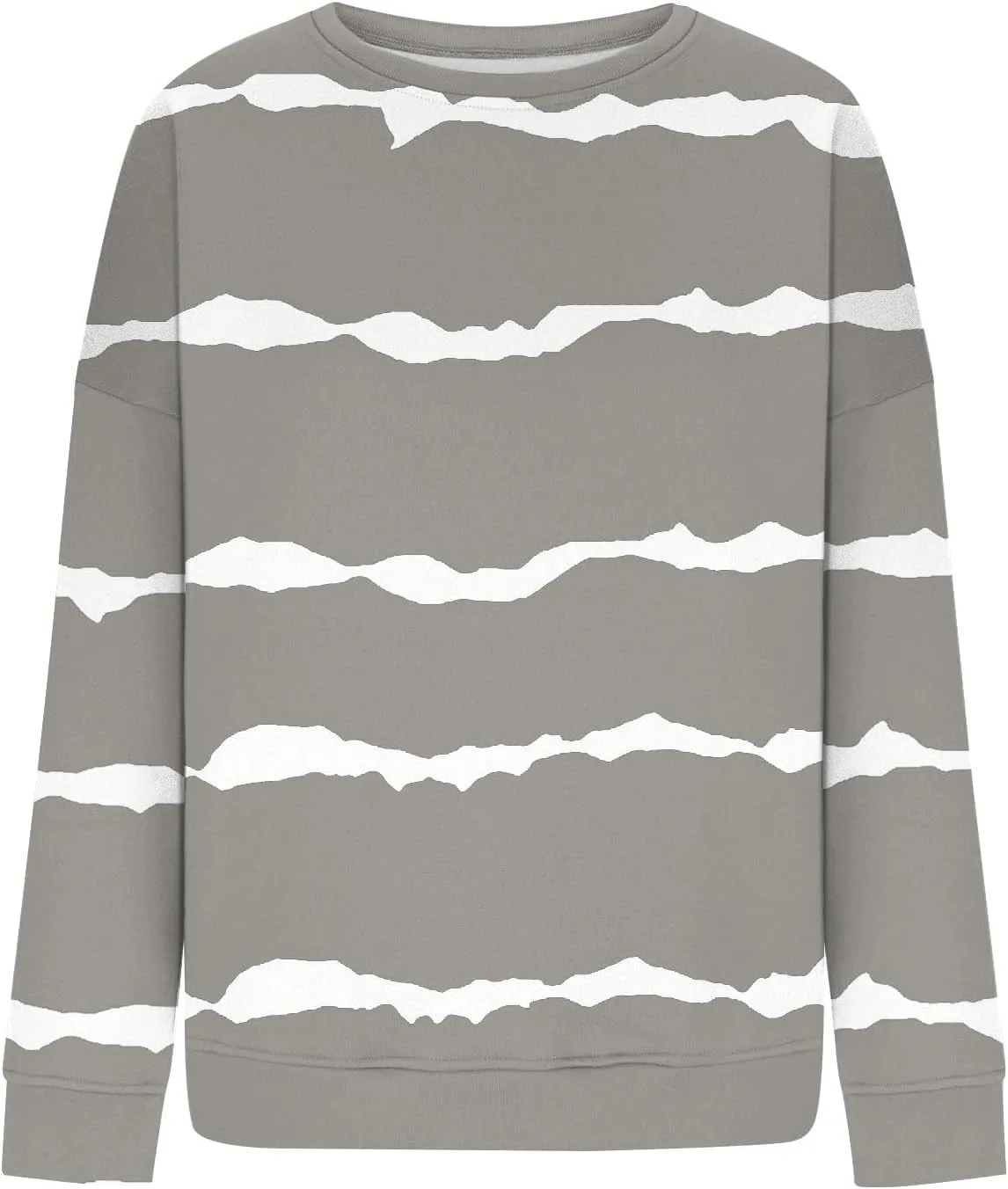 Fall Sweatshirts For Women Graphic Crewneck Striped Pullover 2024 Crop Plus Size Sweatshirts Winter Long Sleeve Tops