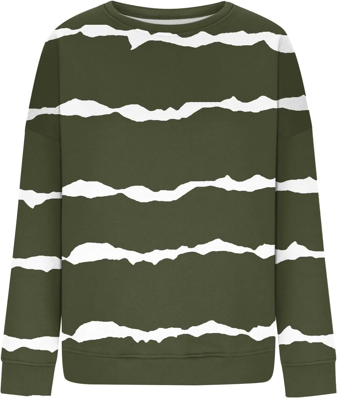 Fall Sweatshirts For Women Graphic Crewneck Striped Pullover 2024 Crop Plus Size Sweatshirts Winter Long Sleeve Tops