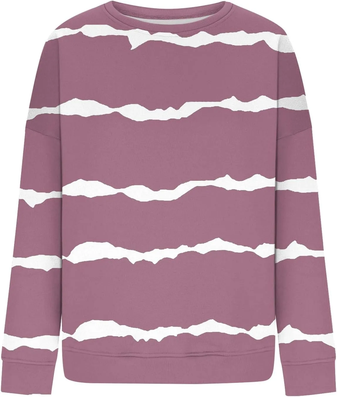 Fall Sweatshirts For Women Graphic Crewneck Striped Pullover 2024 Crop Plus Size Sweatshirts Winter Long Sleeve Tops