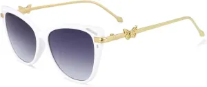 Fashion Butterfly Sunglasses for Women Gradient Lens Uv400 Vintage