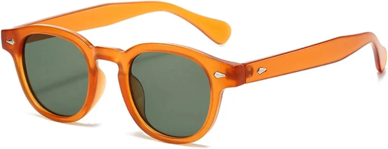 Fashion Candy Color Oval Women Sunglasses Retro Rivets Gradient Uv400