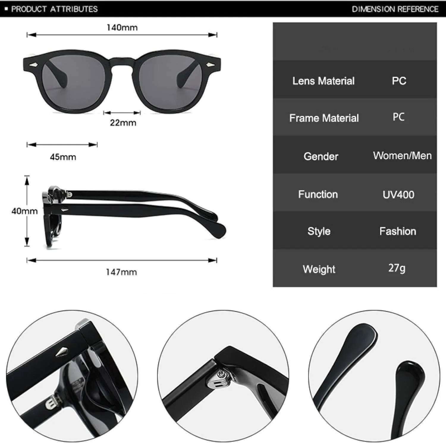 Fashion Candy Color Oval Women Sunglasses Retro Rivets Gradient Uv400
