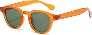 Fashion Candy Color Oval Women Sunglasses Retro Rivets Gradient Uv400
