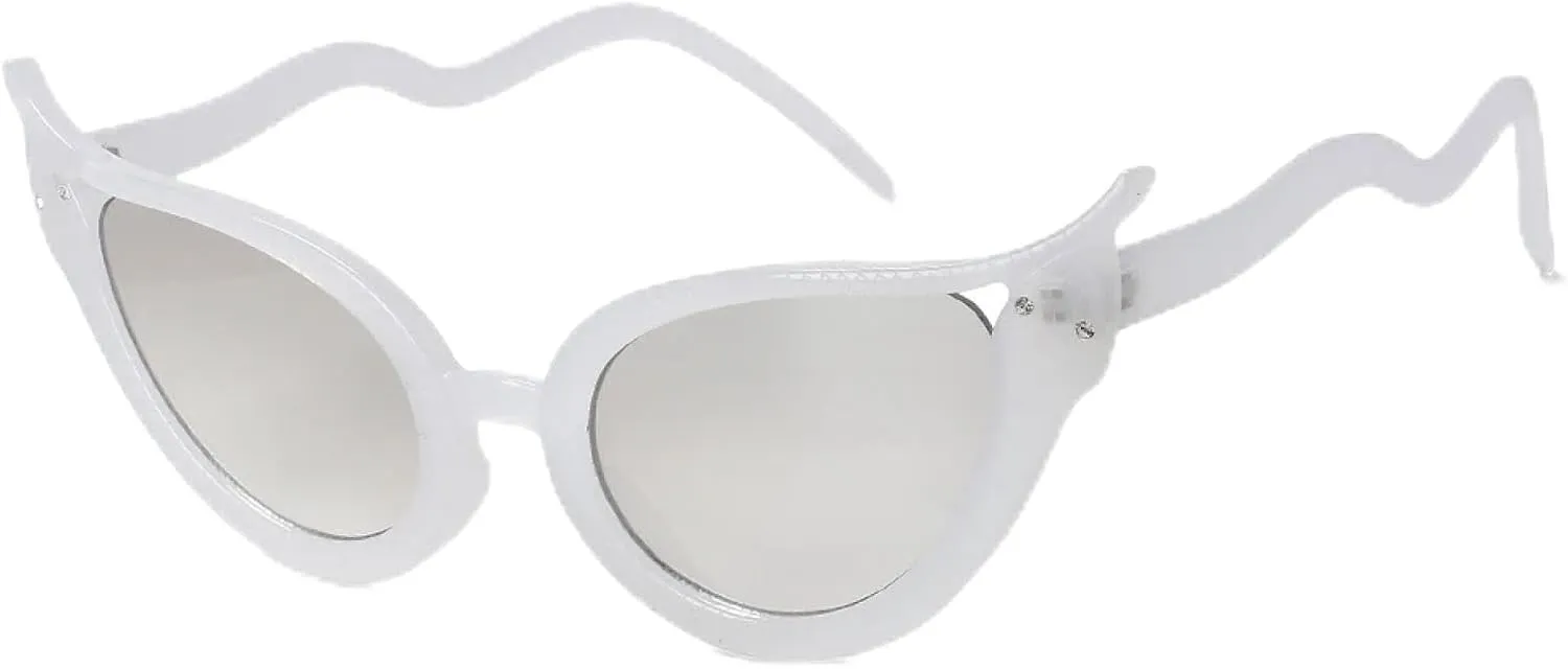 Fashion Cat Eye Women Serpentine Sunglasses Gradient Color Uv400
