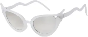 Fashion Cat Eye Women Serpentine Sunglasses Gradient Color Uv400