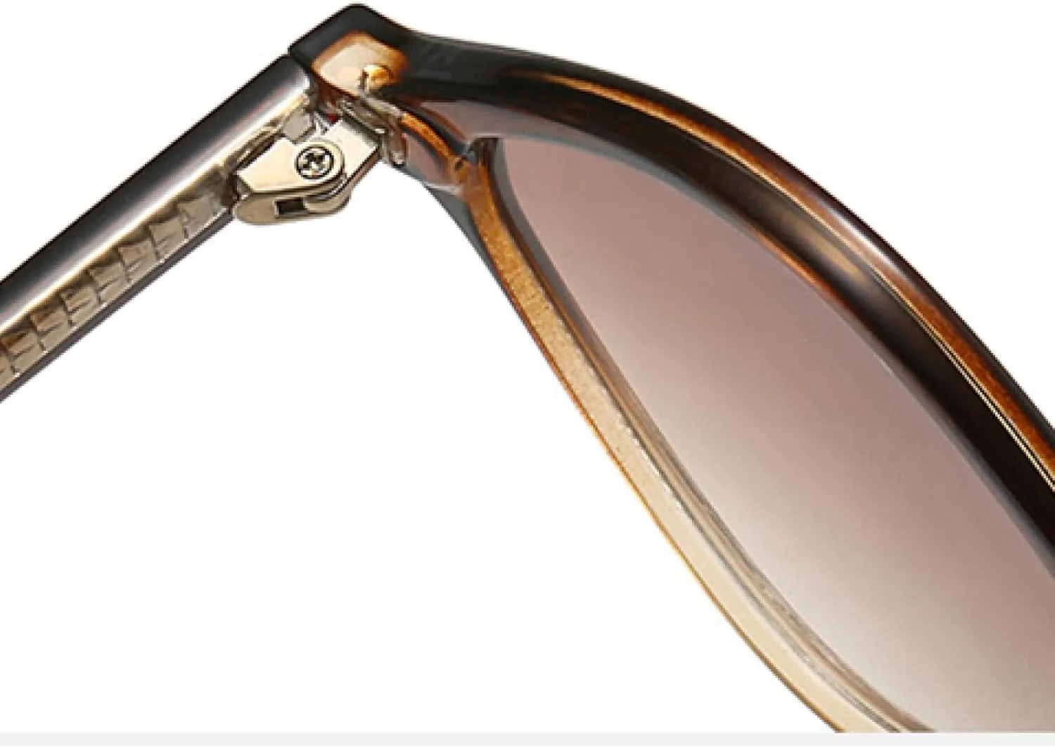 Fashion Clear Colorful Stripe Glasses Women Gradient Color Flat