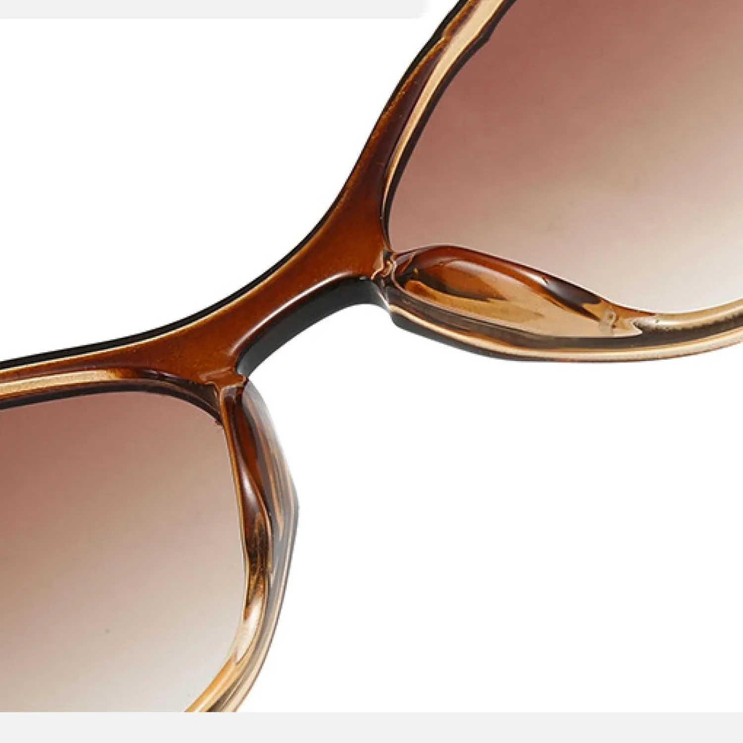 Fashion Clear Colorful Stripe Glasses Women Gradient Color Flat