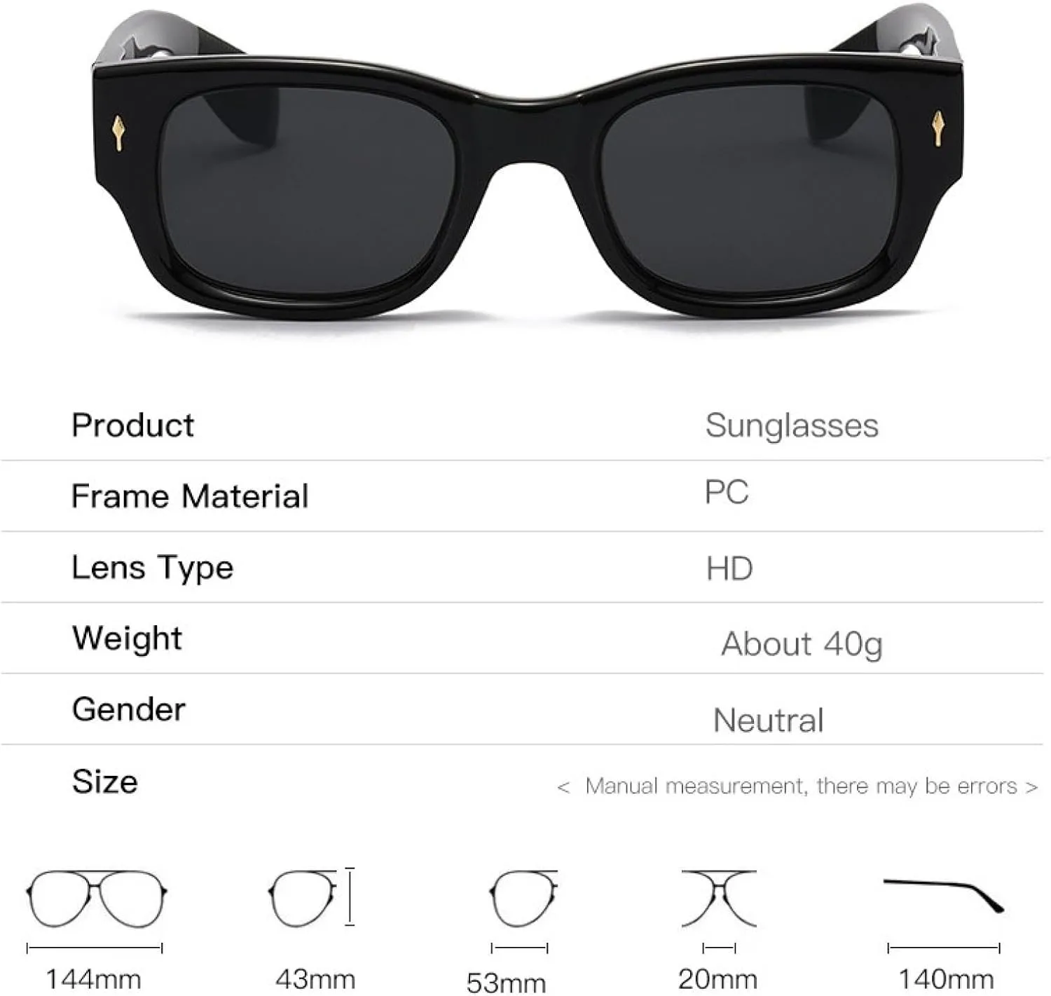 Fashion Colorful Women Sunglasses Retro Gradient Men Trending Uv400
