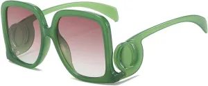Fashion Gradient Oversized Sunglasses Women Frame Sun Glasses Vintage