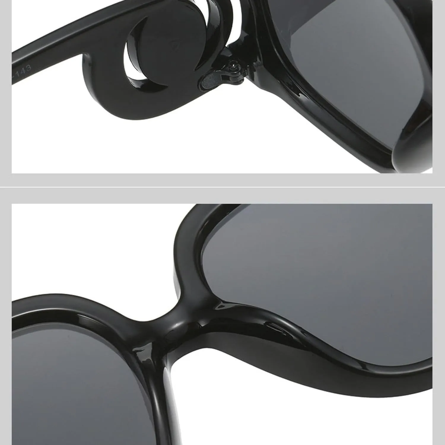 Fashion Gradient Oversized Sunglasses Women Frame Sun Glasses Vintage