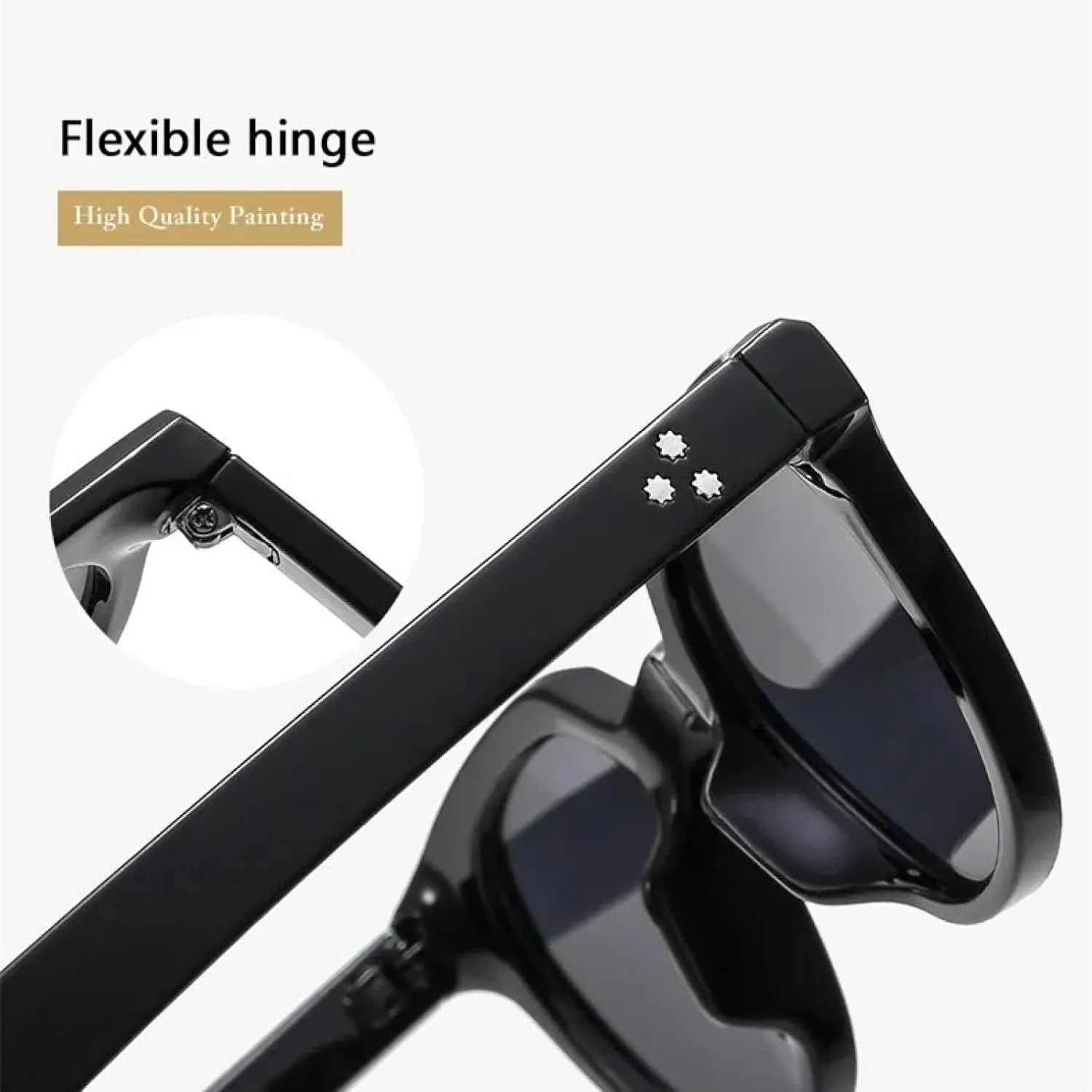 Fashion Oval Women Sunglasses Retro Rivets Men Trending Gradient Uv400