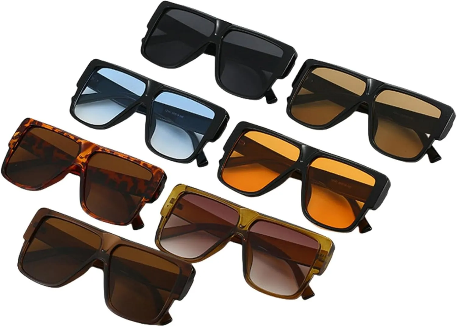 Fashion Oversized Sunglasses Women Retro Gradient Shades Uv400 Mensunglasses