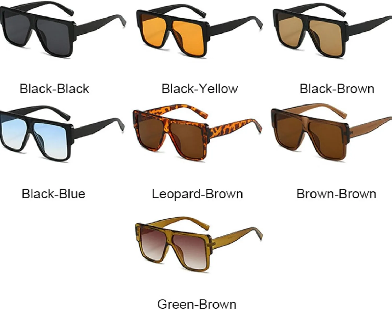Fashion Oversized Sunglasses Women Retro Gradient Shades Uv400 Mensunglasses