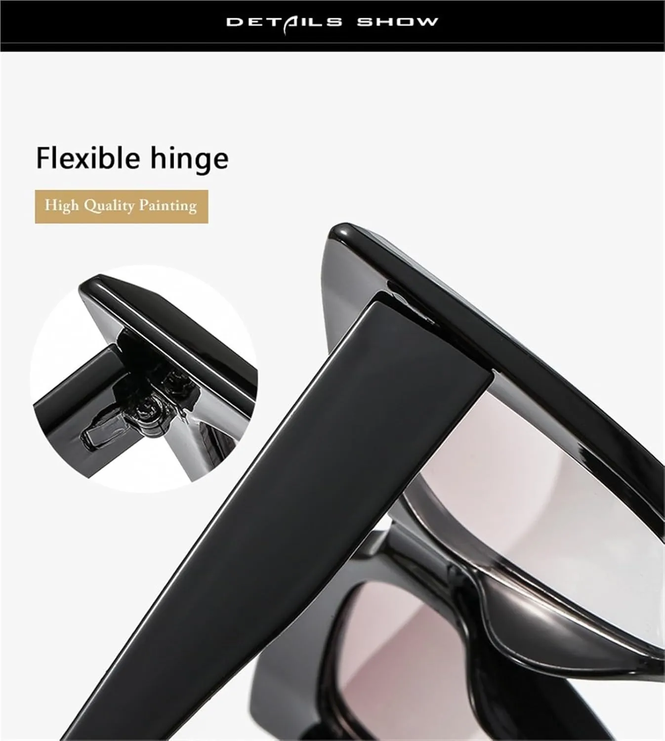 Fashion Polygonal Large Frame Men And Women Outdoor Driving Vacation Polarized Sunglasses