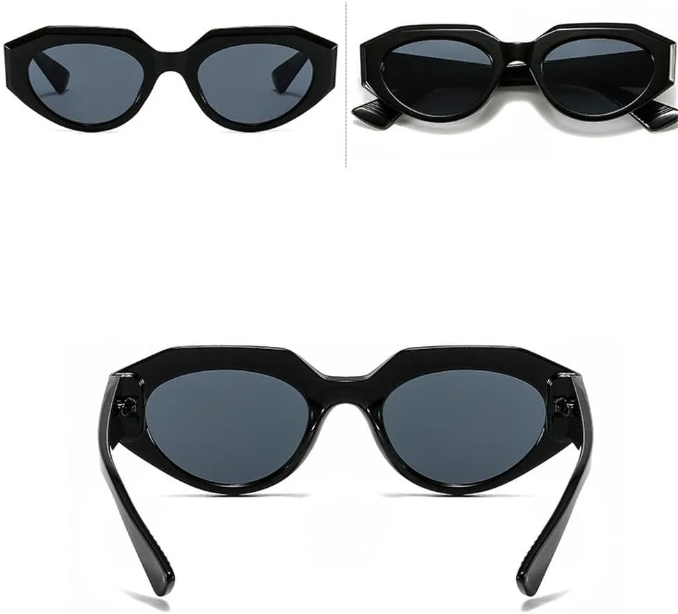 Fashion Punk Oval Sunglasses Women Vintage Cat Eye Sunglasses Men Steampunk Leopard Orange Glasses UV400 Eyewear
