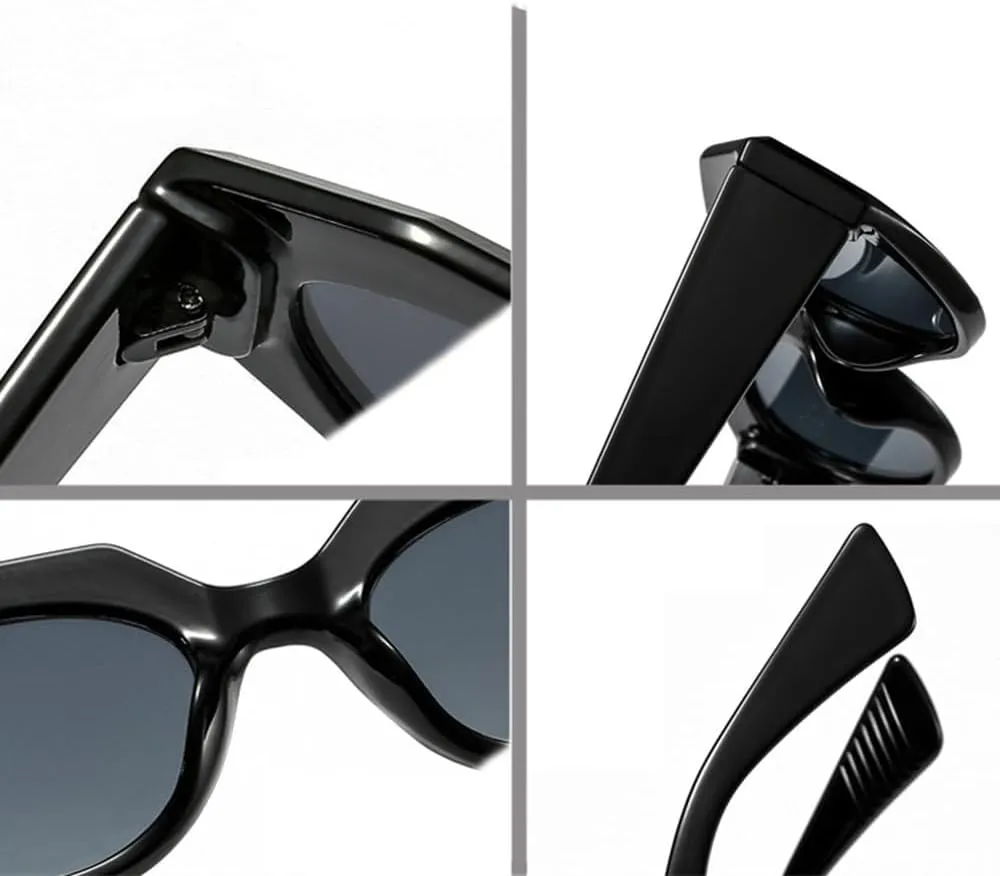 Fashion Punk Oval Sunglasses Women Vintage Cat Eye Sunglasses Men Steampunk Leopard Orange Glasses UV400 Eyewear