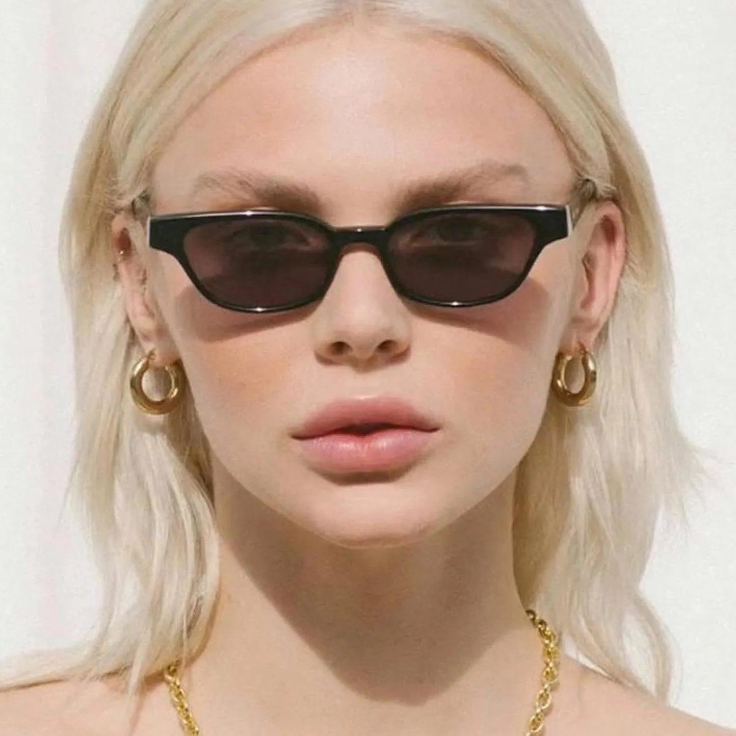 Fashion Small Cat Eye Sunglasses Women Vintage Tea Shades Uv400