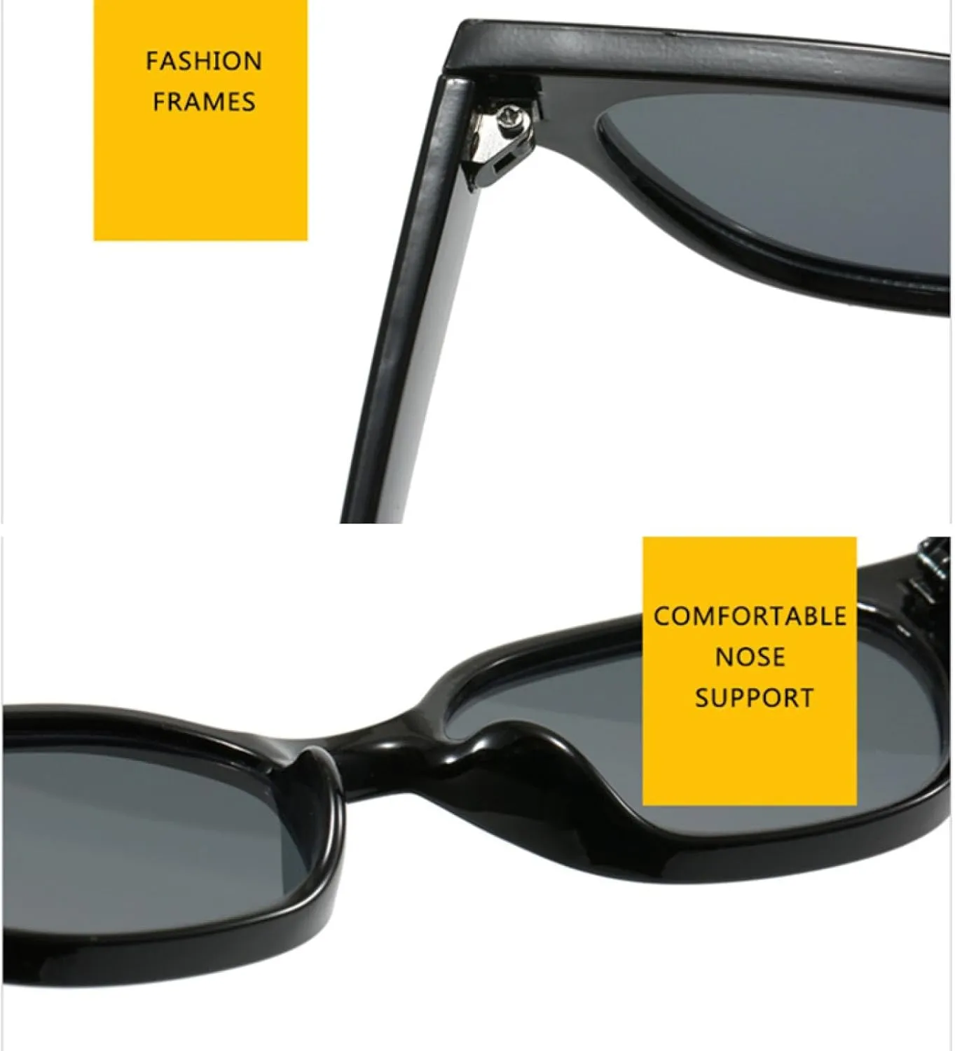 Fashion Small Cat Eye Sunglasses Women Vintage Tea Shades Uv400