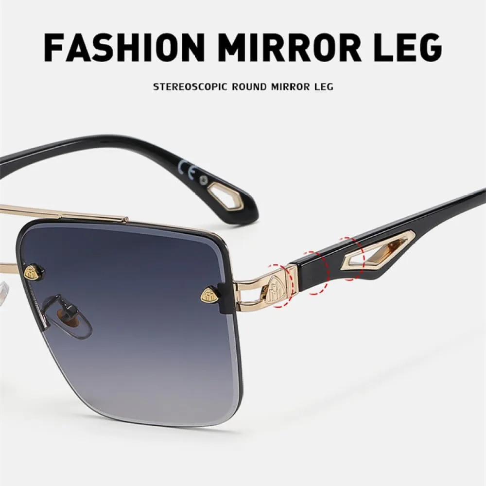 Fashion Vintage Gradient Sunglasses Men Cool Unique Sun Glasses