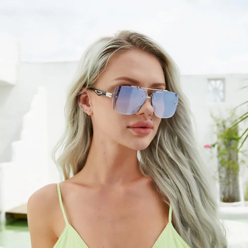 Fashion Vintage Gradient Sunglasses Men Cool Unique Sun Glasses