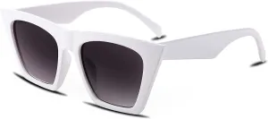 FEISEDY Vintage Square Cat Eye Sunglasses Women Trendy Cateye Sunglasses B2473